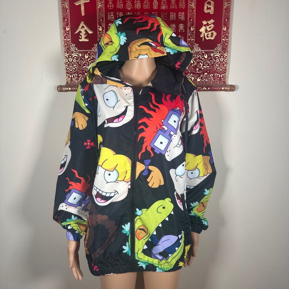 Members Only Jacket Nickelodeon Rugrats Hooded Windbreaker Small